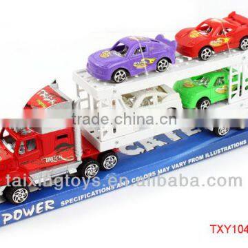 Newest Plastic Friction Car Double-deck Truck Toys