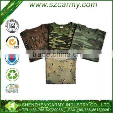 Military Camouflage 100% cotton short sleeve Round Neck T-shirt