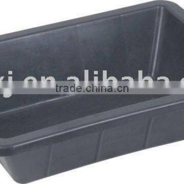 Square rubber buckets,rubber feeder trough,rubber pan,Tyre rubber feed trough