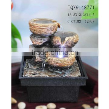 High quality polyresin mini table water fountain