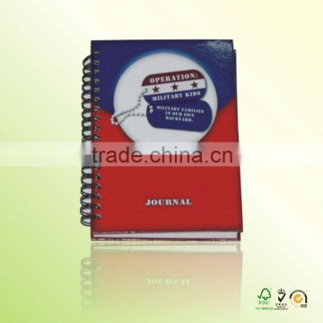 Environmental protection notebook with 2014 new design spiral