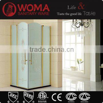 Y101 cheap floor standing glass simple shower cabin