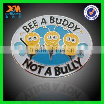 High quality cheap metal bees logo badges