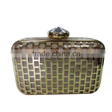 China Alibaba Wholesale Metal Evening bags Fashion Party Hand Bags For Ladies