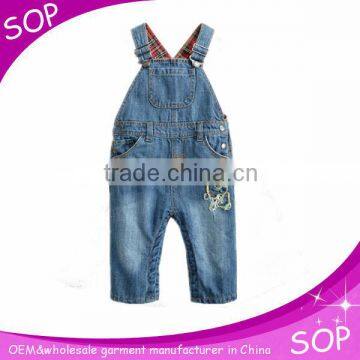 Euramerican stylish denim jumpsuit girls jeans wholesale