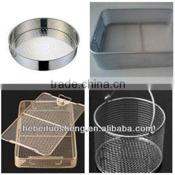 Stainless steel desinfection basket