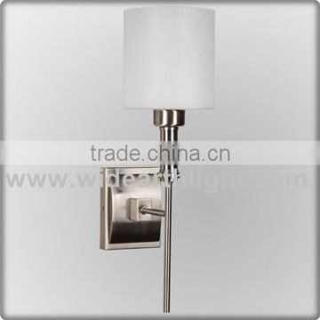 UL CUL Listed Brushed Nickel Hospitality Lighting With Glass Shade W20254