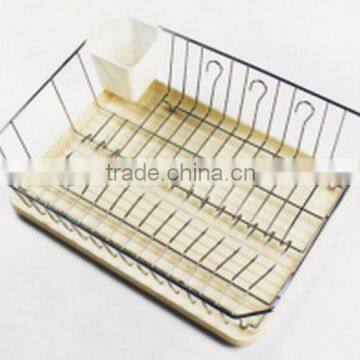 Popular latest chrome plated double dish drainer