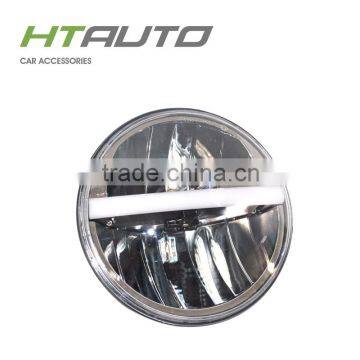 HTAUTO High Low Beam 9-36V DC 7" 20W Led Headlight Bulb for Motorcycle Retrofit Projector Motorcycle Led Lighting