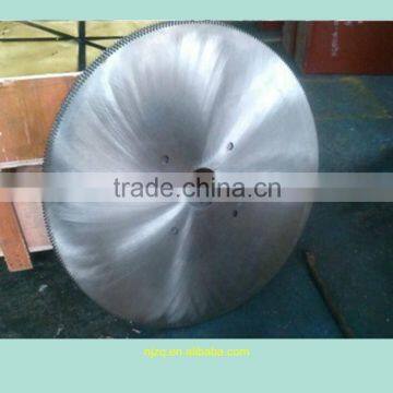 Shear blade for cut steel pipe