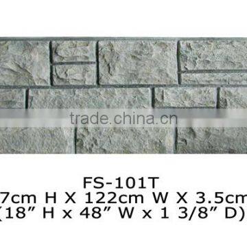 Polyurethane High Quality beautiful decorative pu stone panel