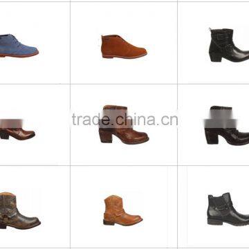 000049 Women Ankle Boots Flat Wood Heel Cow Suede Women Boots in Autumn/Winter photo-3