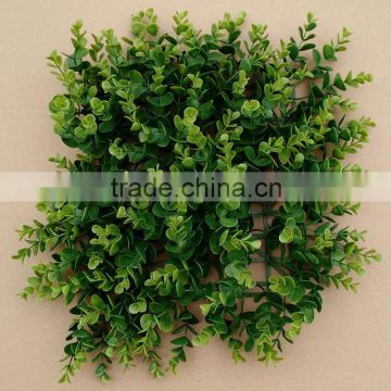 Wall Decorative Indoor Plastic Green Replica Boxwood Grass Hedge Mat for Sell