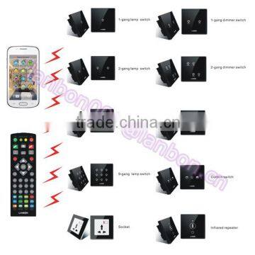 Newest design simple setting remote smart control home automation system