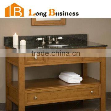 LB-DD2025 made in china solid bamboo 36" bathroom vanity                        
                                                Quality Choice