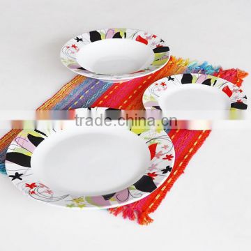 Good quality super white porcelain plate wholesale modern dinnerware