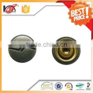 Factory snap button pull test latest rivet ring punk fashion ring for gorment