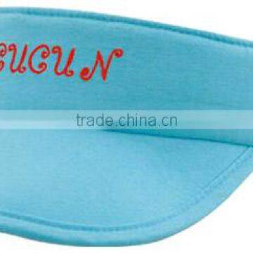 100% cotton twill sun visor