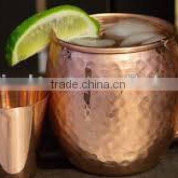 100% Pure Copper Beer Mug with Copper Shot Glass, Hammered Copper Mugs, Moscow Mule Copper Beer Mugs