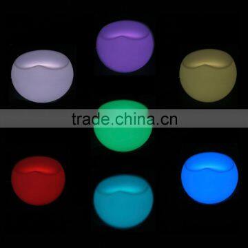 Rechargeale plastic led light chair for living room,garden, office, bar, storefront
