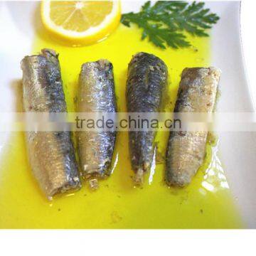 125g Canned Sardine in Oil(WW-125)color tin paking with HACCP IFS,BRC ISO