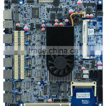 ATOM D525 6 Gigabit Ethernet network security firewall motherboard motherboard motherboard with flexible routing BAPASS
