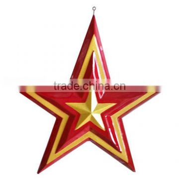 Fiberglass Large Star for Festival Fiberglass New Year Red Star