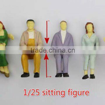 Architectural Mode Materails, Model Sitting Figures in Resin, Scale Model Figure, Plastic Model Figures for 1/25,indoor Figure