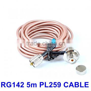 Car radio antenna cable, KINNOTA RG142-5M High Quality PL259 5 Meter car radio antenna cable, car radio antenna cable