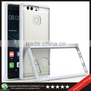 Samco High Quality Plain Hard Plastic Phone Cases for Huawei P9, Clear Transparent Cell Phone Case for Huawei P9