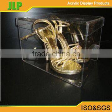 Pop praticial acrylic shoe display boxes,plastic shoe box