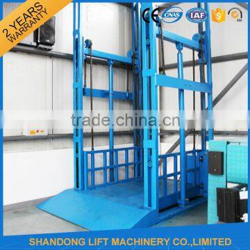 Hydraulic warehouse lift residential freight elevator price