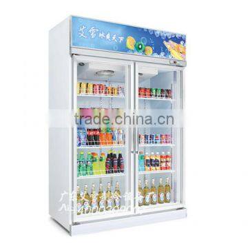 Freezer showcase Upright Frozen Display Freezer Glass Door
