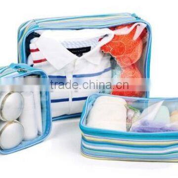 PVC ClothesToiletry Bag Travel Bag 3 Pieces of Set