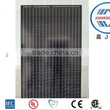 Poly black solar module 225W-245W with 156*156 solar cell for solar power system home/commercial use