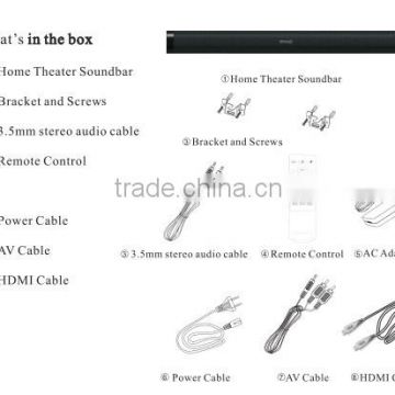 2015 hot selling good quality wireless outdoor soundbar speaker with chinese factory price