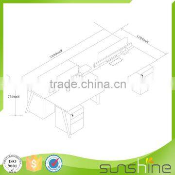 Modern New Designed Simple Wooden Office Computer Desk Workstation ZS-B3014 photo-4