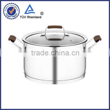 commercial soup pot with 304 s/s and aluminum 18/0 induction bottom