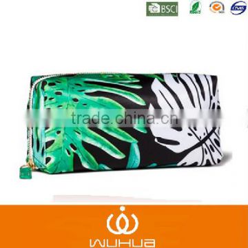 2015 Palm Print Soft pattern cosmetic bag from spring-bag factory