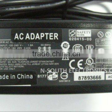 hot sell original and new laptop adapter for acer 19V 3.42A