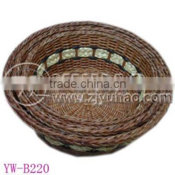 Round Rattan Gift Basket Set