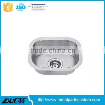 Broaching drilling aluminum anodized custom made kitchen sinks