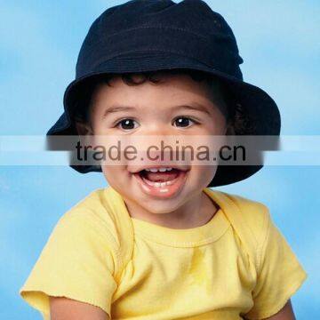 Black Custom Design Cheap Childrens Bucket Hats