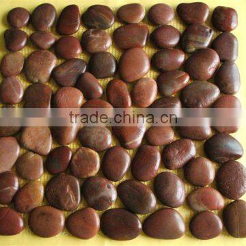 Pebble Tile,Stacked Pebble Tile,Decorative Tile, Pebble Meshed Tile