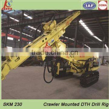 China Drilling SKM230 Crawler Hydraulic Blast Hole DTH Drilling Rig