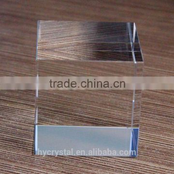 2016 small cheap clear crystal block for engraving