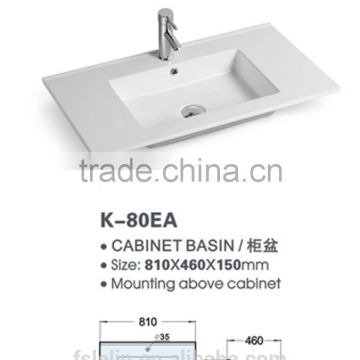 FOSHAN LELIN ceramic cabinet basin small size vanities top bathroom basin of LT-002