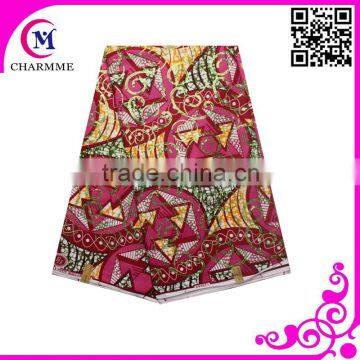 African Wax Fabric Guangzhou Cotton Wax Fabric Wholesale Price Super Wax With Sequins photo-2