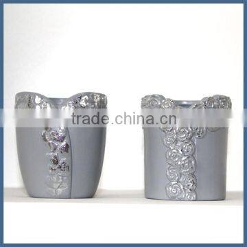 Different shapes modern gray ceramic porcelain flower vase