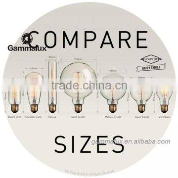 Globe 80 Vintage Loop Decorative Light Bulb. Unique Spiral Filament. Works With Dimmers. Quality Choice photo-5